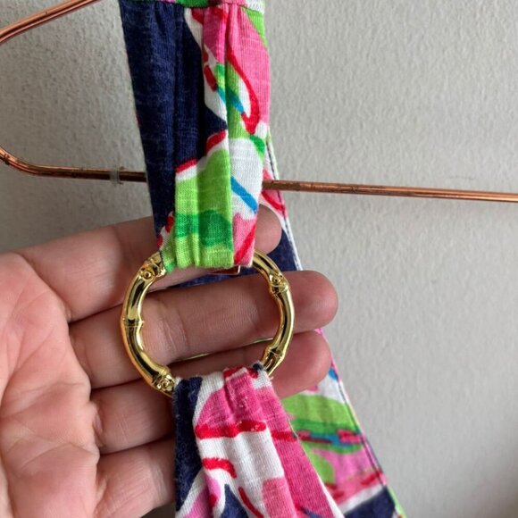 Lilly Pulitzer Womens The Vias Stretch Villa Floral Maxi Dress Multicolor Size M - Picture 9 of 10